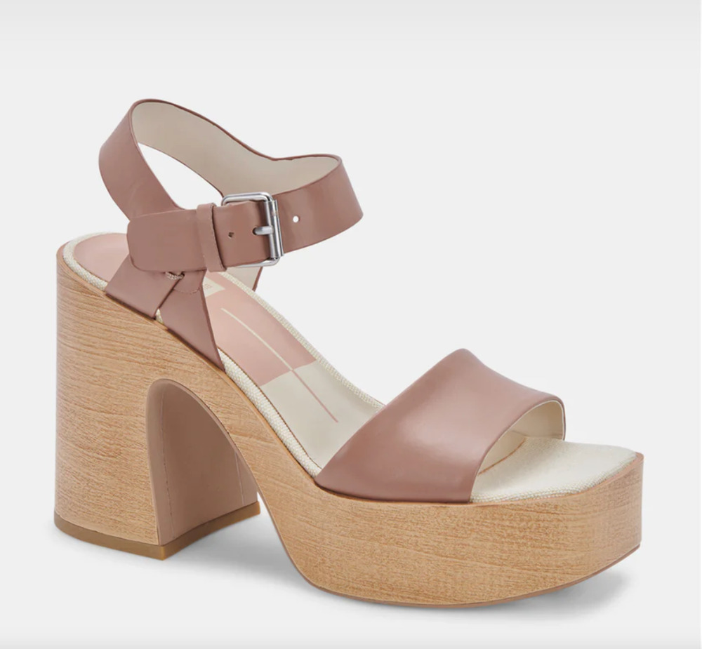 DOLCE VITA New in Box Wallis Platform Heel Sandal in Cafe // 9.5